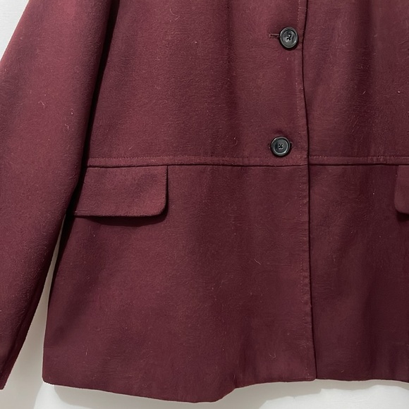 Old Navy Women’s Plus Burgundy Pea Coat XXL - Picture 4 of 11